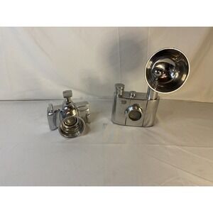 Decor Cameras' w/Flash Aluminum Sculpture Vintage Retro Polished Aluminum Gift